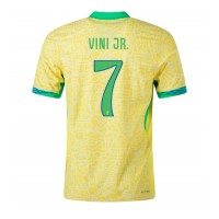 Brasil Vinicius Junior #7 Fotballklær Hjemmedrakt Copa America 2024 Kortermet